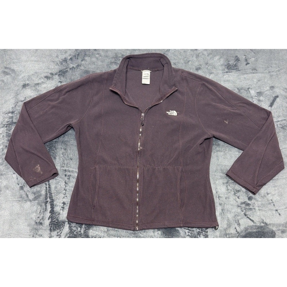 The North Face Glacier Dark Purple Full Zip Fleece Jacket Women's Sz. XXL